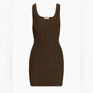Aritzia Babaton Brown Bodycon Midi Dress
